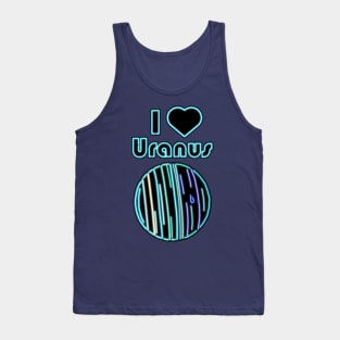 Electric Solar System I Love Uranus Tank Top